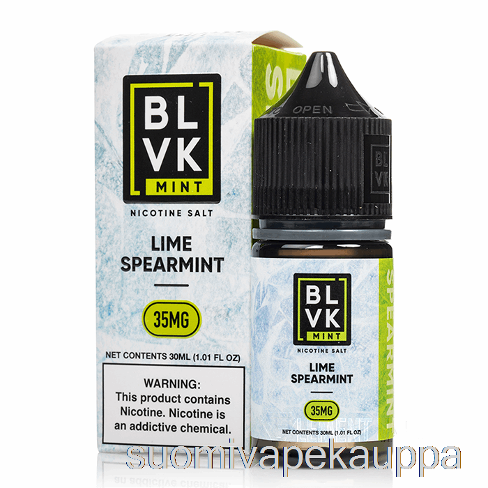 Vape Kauppa Lime Viherminttu - Blvk Minttusuolat - 30ml 35mg